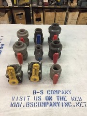 PVC Ball Valves 1-1/2″ Threaded Multiple Brands See Description.