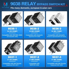 MICTUNING 9038 Relay Bypass Switch Relay Tester, Relay Bypass Switch Kit -6 PACK