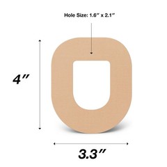 SIMPATCH – OmniPod Adhesive Patch (25-Pack) – 25 Count (Pack of 25), Beige