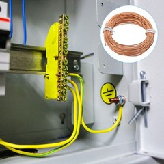 Bare Copper Ground Wire 18 Gauge 50 Feet Solid Braided Copper Cable