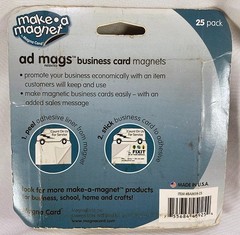 Make a Magnet 25 Self-adhesive Peel-and-Stick Business Card Magnets Service Van