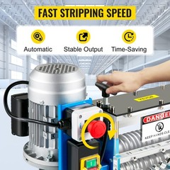 VEVOR 370W Electric Wire Stripping Machine 0.06-1.5in Power Cable Stripper
