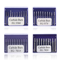 10pcs/1Pack Dental Tungsten Carbide Drill Burs FG Bur for High Handpiece XZS