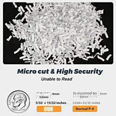 QUIETLEMON 100-Sheet Auto Feed Paper Shredder 17L Commercial P-4 Cross Cut US.