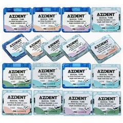 AZDENT Dental Orthodontic 1st/2nd Molar Buccal Tubes Roth/MBT 022/ 018 Bondable