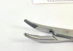 V. Mueller SU16124 Heaney Vital Needle Holder, Tungsten Carbide Curved Jaw 10.5″