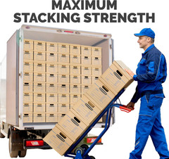 Bankers Box Small Classic Moving Box 10 Pack, Reinforced Handles, Tape-Free Asse