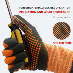Electrical Insulated Gloves Touchscreen, 500V High Voltage Resistance