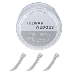 40Pcs Dental Tulwar Wedges Sectional Matrix System Plastic Diastema Wedge Refill