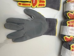 Impact Resistant Work Gloves Ormadus 6 Pairs Sandy Foam Nitrile Coated Sz Small