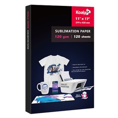 Koala 120g Sublimation Paper 11×17 120 Sheets for Inkjet Sublimation Printer