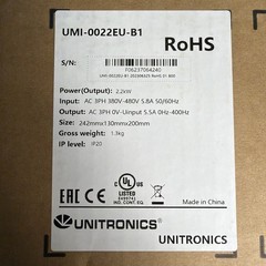 Unitronics UMI-0022EU-B1 AC Drive 2.2kW 3PH 480V IP20 UL Listed New, Open Box