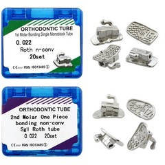 tubos de ortodoncia Orthodontic Buccal Tubes Roth MBT 022 1st 2nd Molar Tube