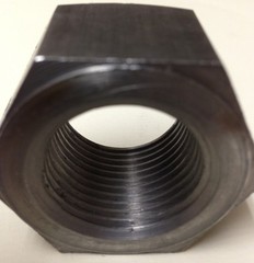 (1) 1″-14 Hex Nut Fine thread UNF fastener 1 Inch 1-14 Finished Steel Plain