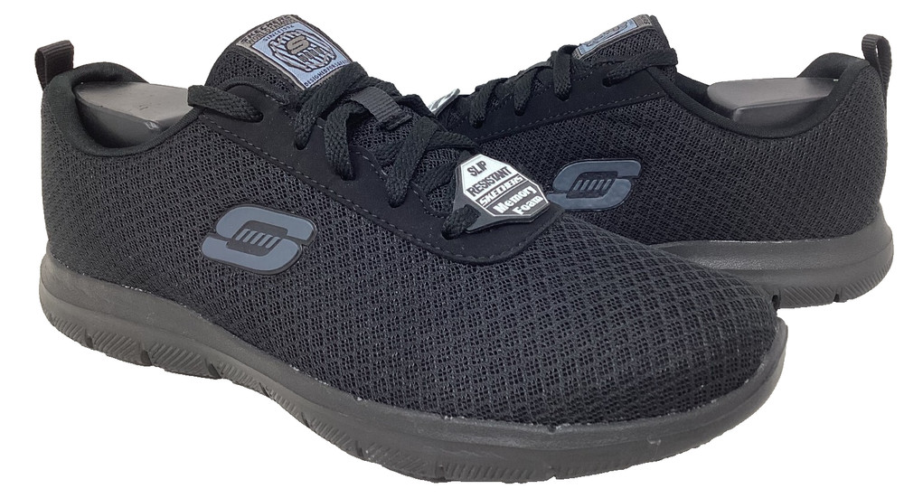 Skechers Women’s Work Bronaugh RF Slip Resistant Lace Up Black Size:9.5 196MO