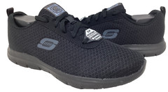 Skechers Women’s Work Bronaugh RF Slip Resistant Lace Up Black Size:9.5 196MO