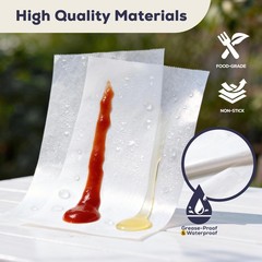 Fit Meal Prep 500 Pack 6 x 10.75 Inches Deli Wax Paper Sheets, 6 x 10.75”