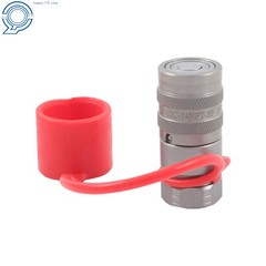 1/4 Inch Flat Face Hydraulic QD Female Coupler 1/4″ NPT No Air Inclusion