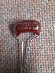 BULK 210pc El-Menco .022uF 100V Vintage Film Capacitors Tone Caps NOS *126