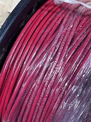 18 AWG Red Wire Spool 500 Feet Length 1000V Moisture Resistant