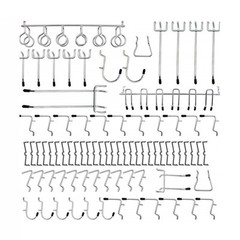 81pcs Pegboard Hangers Set Kit For Work Shop Storage Display Organization Garage