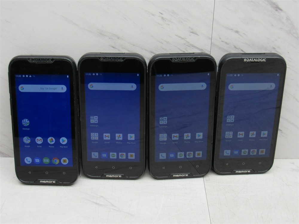 4 LOT Datalogic Memor 10 Mobile Computer 944350004 Android 10 + 9 with Battery