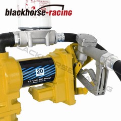 Fuel Transfer Pump 20GPM 12V DC Gasoline with Nozzle Kit for Gas Diesel Kerosene