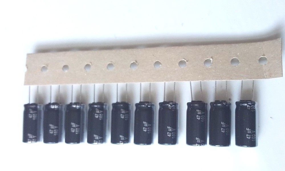 NEW 10 PCS 47uF 160V 10x20mm 105℃ PANASONIC CAPACITOR