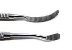 2 Pcs Dental Bone File # 12 and # 45 Double Ended Surgical Premium Instruments
