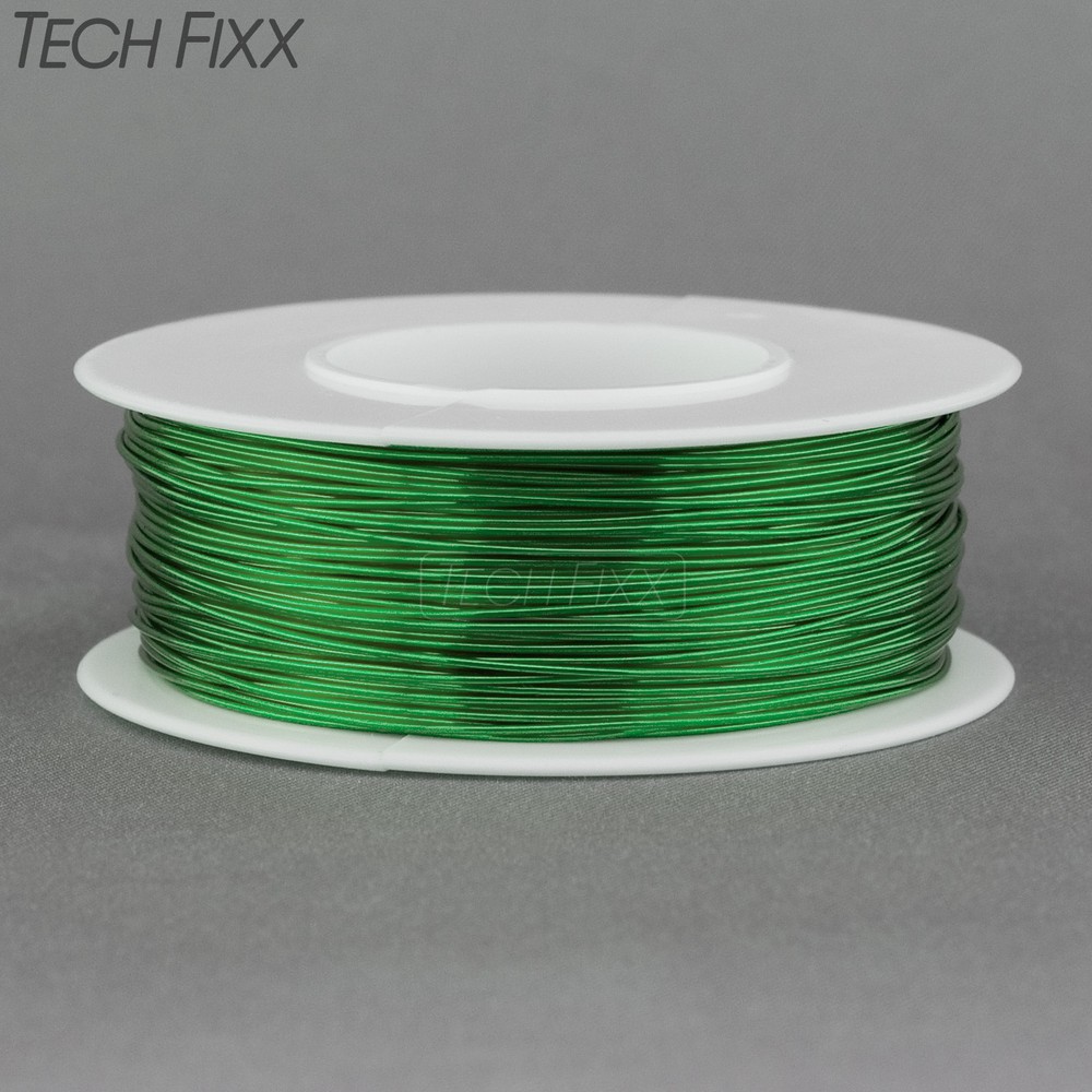 Magnet Wire 24 Gauge AWG Enameled Copper 198 Feet Coil Winding and Crafts Green