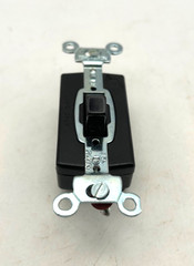 NOS Hubbell 1101 Single Pole Toggle Switch 15A 120-277V AC Flush Side Wire