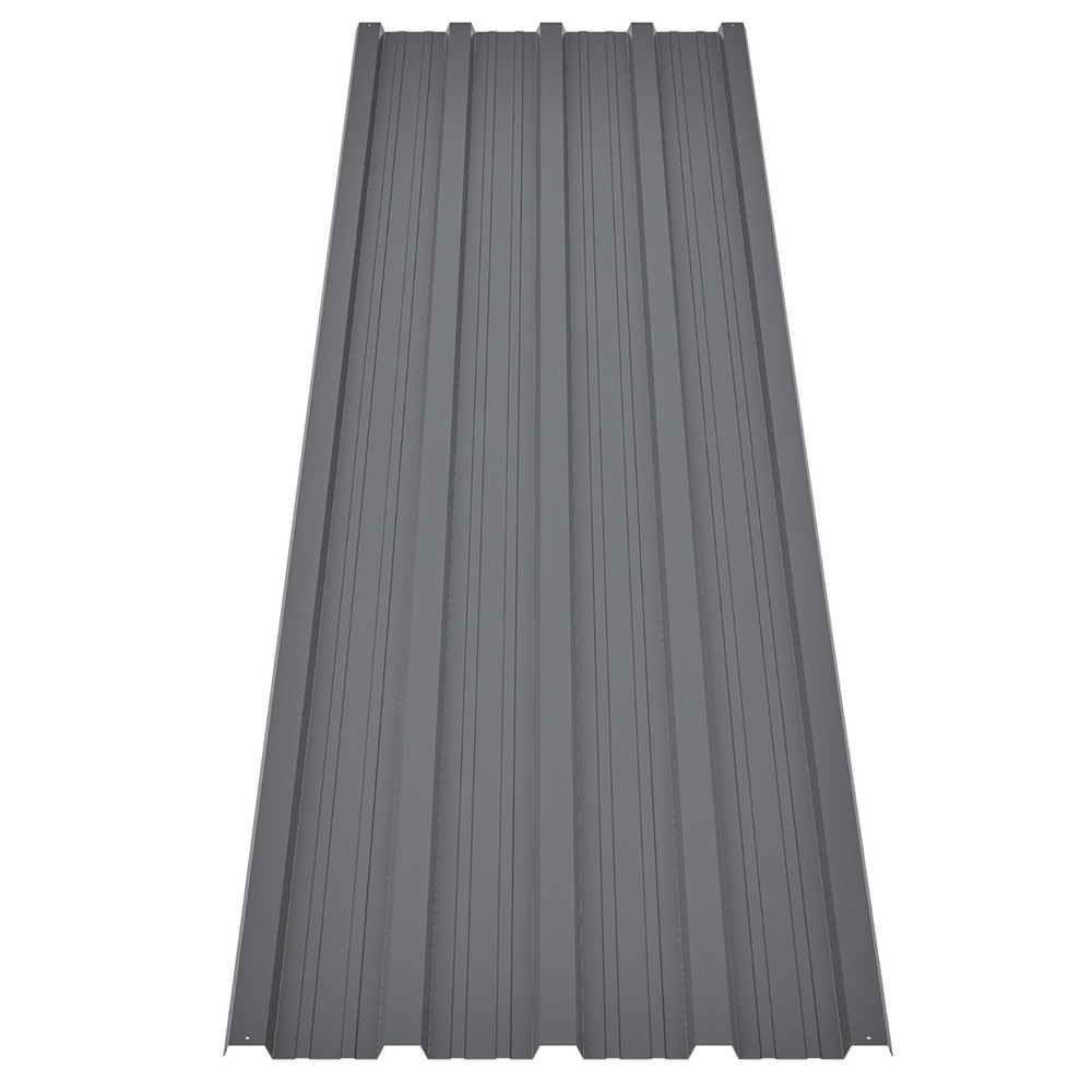 16.77″(W)x73.23″(H) Galvanized Metal Roof Panels Hardware Roofing Sheets(15 Pcs)