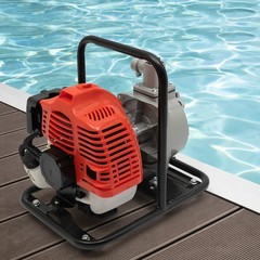 2 Stroke Gasoline Water Pump Gas-Powered Semi-Trash Irrigation Transfer Pump