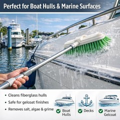 Hi-Tech 10” Bi-Level Super Soft Car Wash Brush – Non-Scratch Green