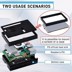 Enhanced Raspberry Pi 5 Experience with 3.5-Inch Touch Screen & Active Cooler