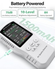 8-In-1 Air Quality Monitor, HCHO TVOC PM2.5 CO CO2 Detector