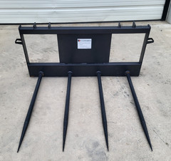 New Skid Steer JCT Four Spear Hay Bale Spear Attachment Bobcat CAT CASE Deere