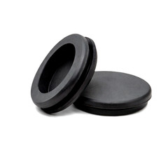 Solid Rubber Grommet without Hole 1 1/2″ Panel Hole Plug Fits 1/8″ Materials