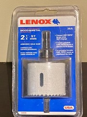 LENOX 2 1/4″ (57mm) Arbored Hole Saw – 36A – Bi Metal – New in package