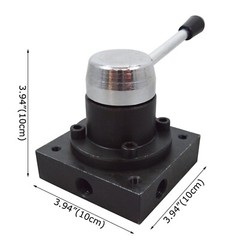 Hydraulic Three-position Four-way Reversing Valve 3/8″ NPT Manual Valve 70Mpa