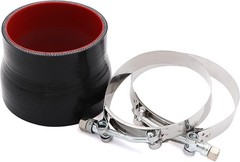 Straight Reducer Coupler Silicone Hose ID 3.5inch to 4inch 4-Ply with Stainle…
