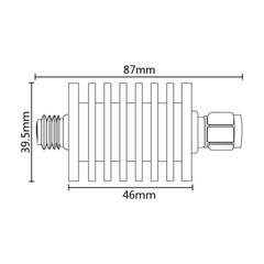 DC-4GHz N Male to Female 30W RF Attenuator 6db 15db 10db 20db 30db 40dB 50ohm