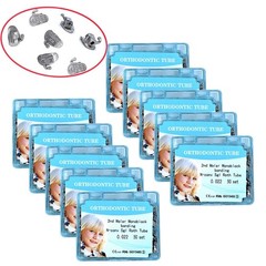 1-10Boxes Orthodontic tube 2nd molar bonding n-conv Dental roth 0.022 50sets/box
