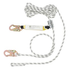 25ft Vertical Lifeline 3527.4lbs Lanyard Fall Arrester Protection Equipment Rope