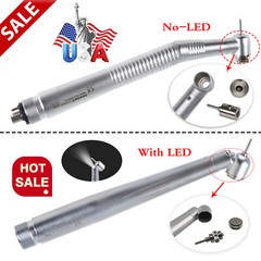 1-5 Dental Standard Head/45 Degree LED High Speed Handpiece 2/4 Hole Fit NSK TB1