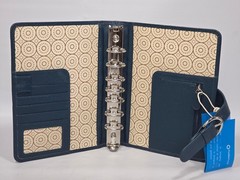 Franklin Covey Classic 9.2” x 7” CO AVA 7-Ring Binder In Teal, New With Tags
