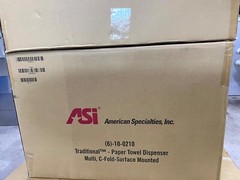 ASI Commercial Paper Towel Dispenser CASE OF 6 Stainless Steel 10-0210 NEW!