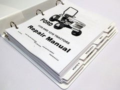 Ford 1110, 1210 Tractor Factory Service Manual Repair Shop Book NEW with Binder