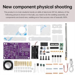 Digital Tube FM Radio Electronic Kit DIY Soldering Practice Kit 87.5MHz~108MHz