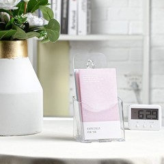 50 Pieces Acrylic Brochure Holder 4 x 8 Inches Rack Card Holder Clear Pamphle…